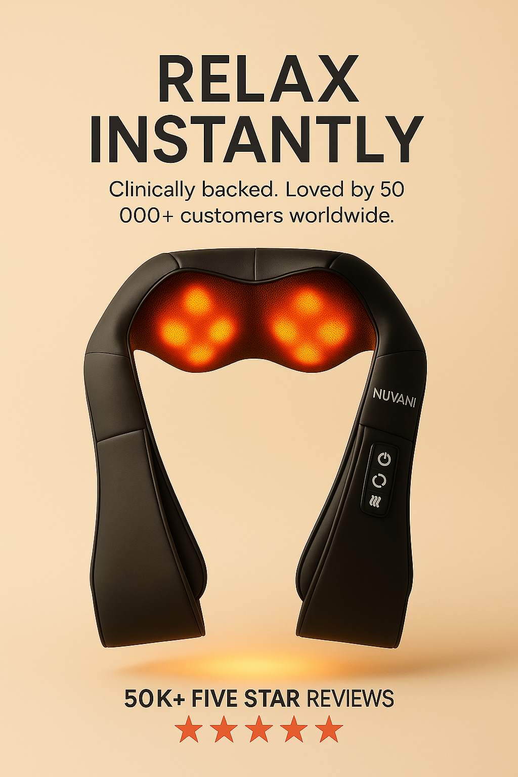 NUVANI™ Neck, Shoulder & Back Massager with Heat