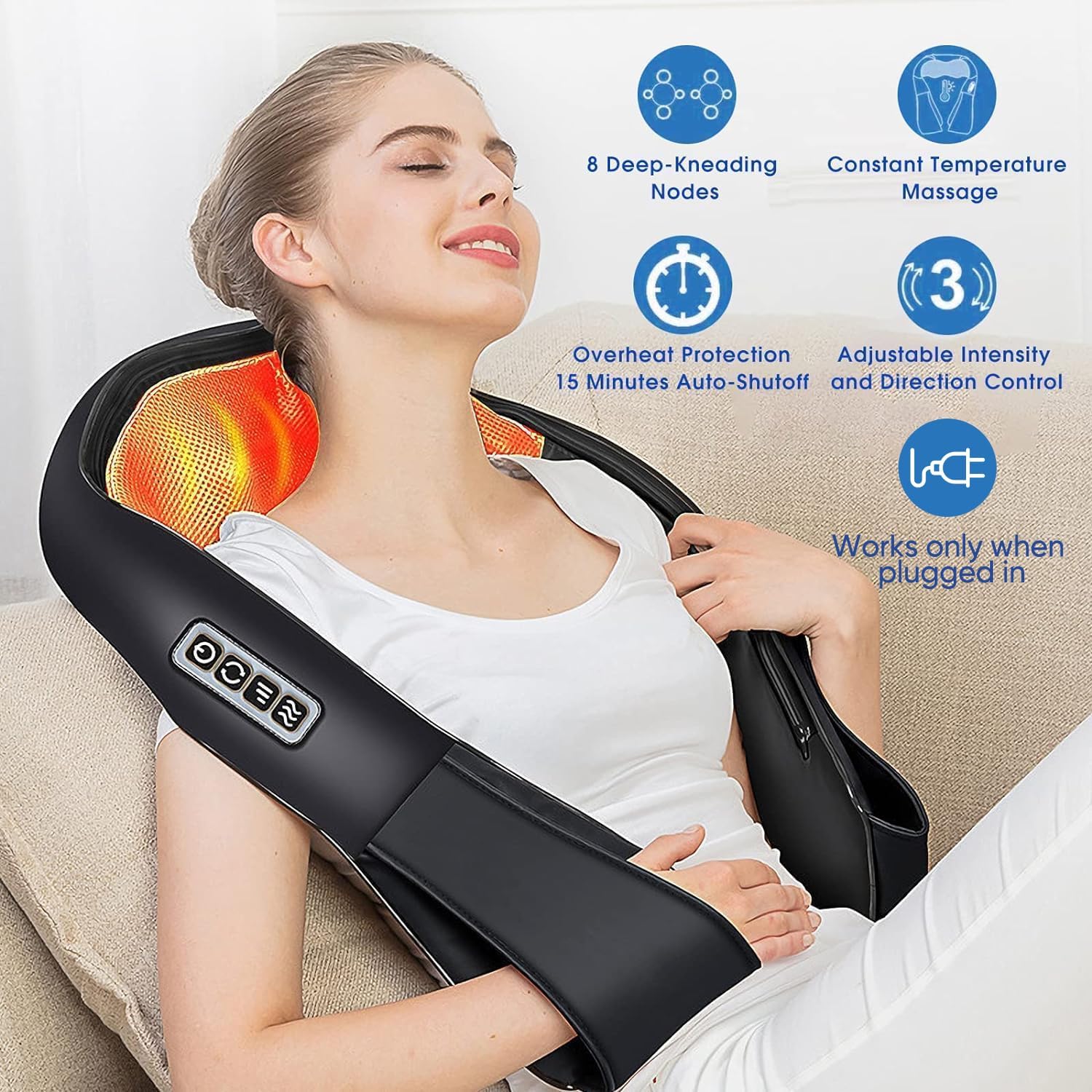 NUVANI™ Neck, Shoulder & Back Massager with Heat
