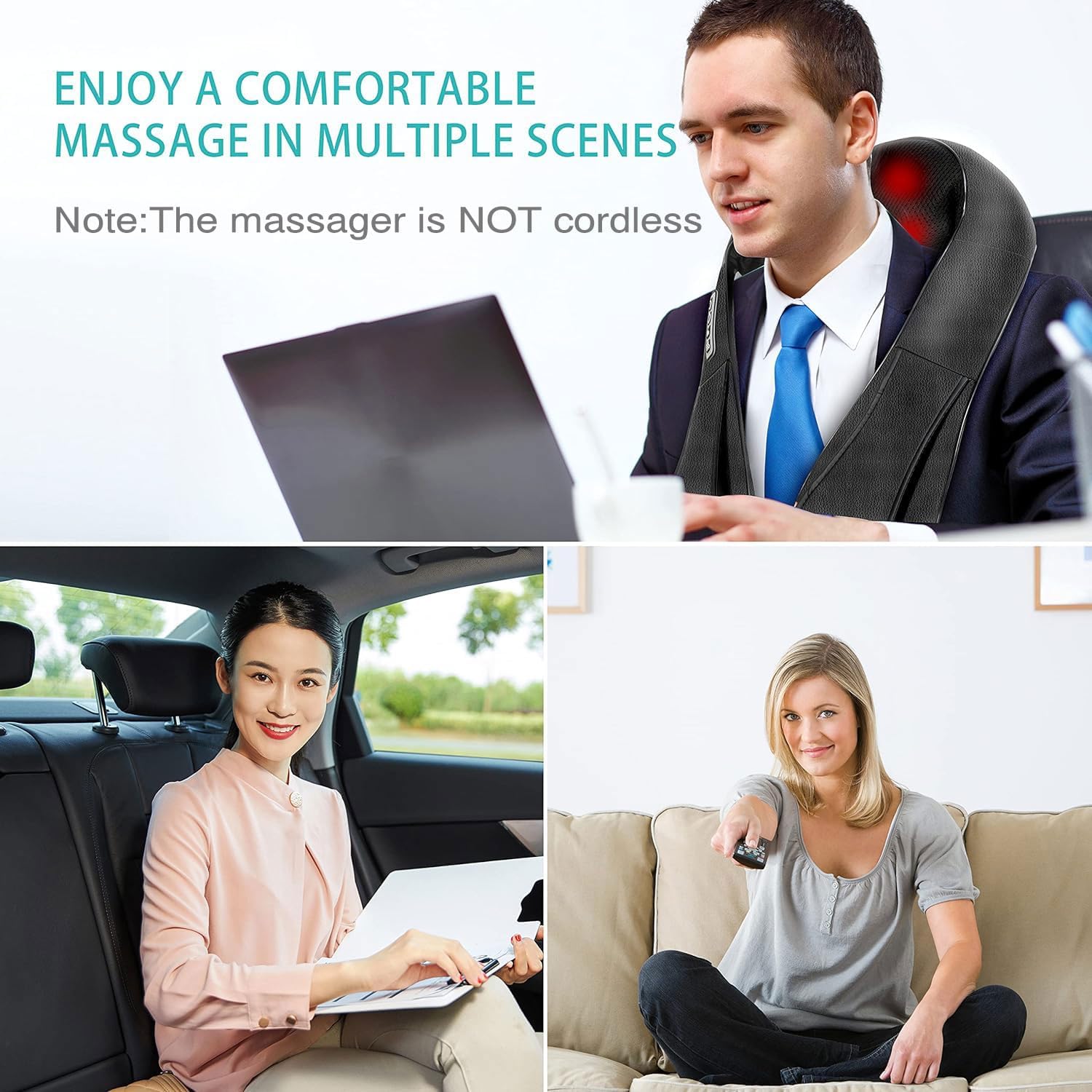 NUVANI™ Neck, Shoulder & Back Massager with Heat