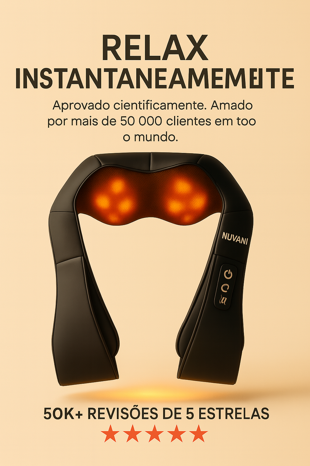 Nuvani Massagador Shiatsu Pescoço e Ombro